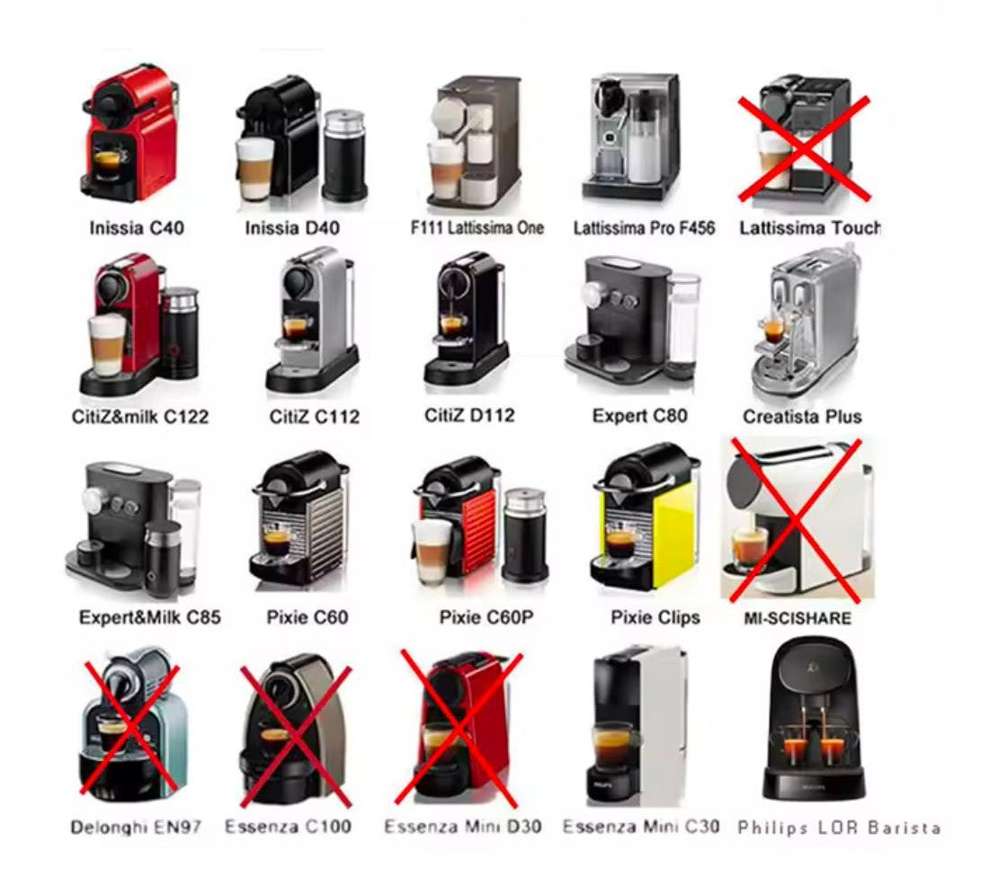 Lot de 3 capsules réutilisables pour machine Nespresso® La tasse colorée