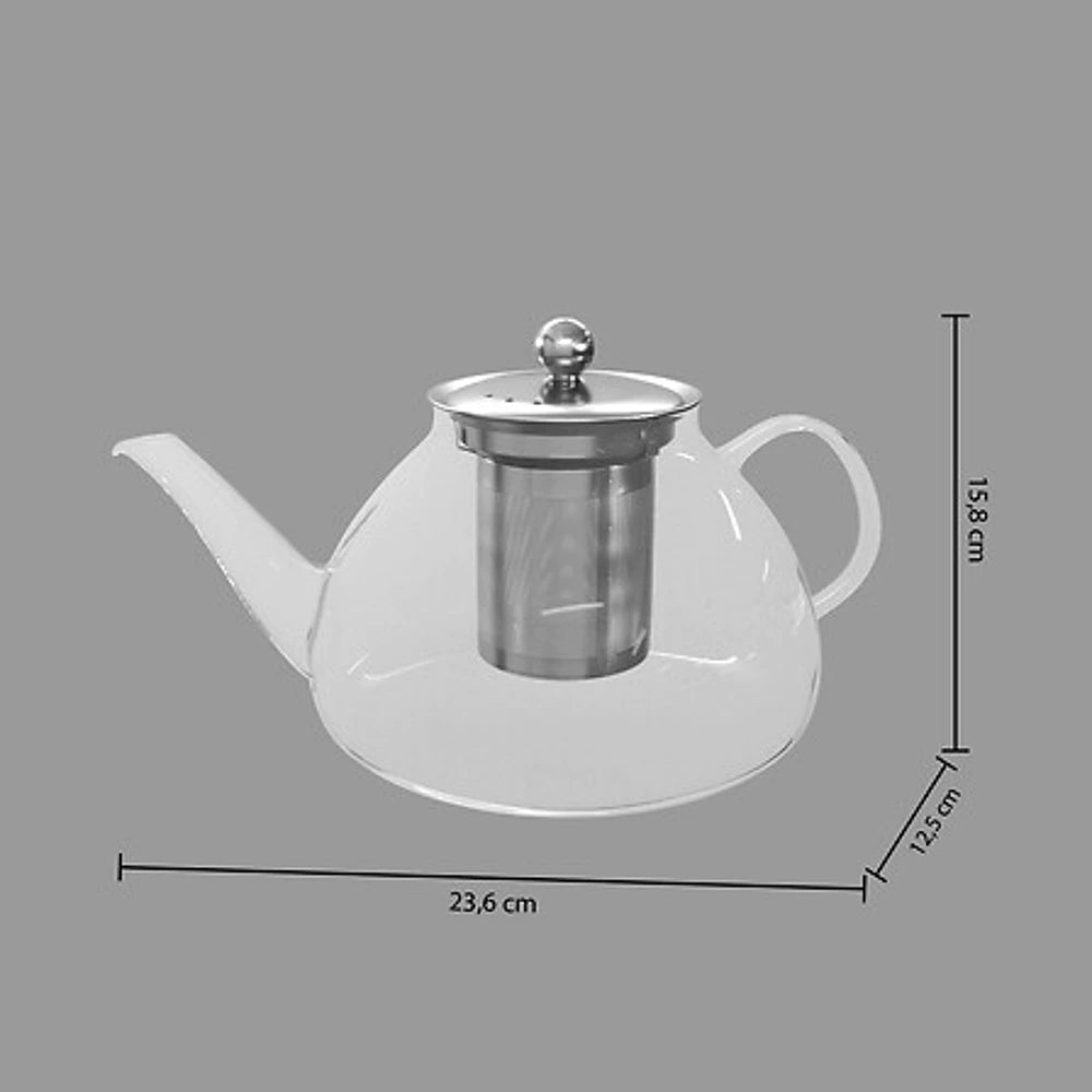 Théière en verre 1,3 L La tasse colorée